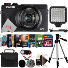 Canon PowerShot G7 X Mark III Black 20.1MP 4K Video Best Vlogger Vlogging Point and Shoot Camera Bundle