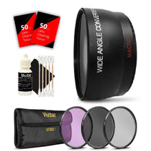 58mm Wide Angle Lens with Accessory Kit for Canon 70D, 77D and 80D