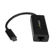 StarTech US1GC30B USB-C to Gigabit Ethernet Adapter - Black - Thunderbolt 3 Port Compatible - USB Type C Network Adapter