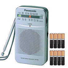 Panasonic RF-P50D Portable FM/AM Radio and 4x Panasonic Alkaline 2 "AA" Batteries