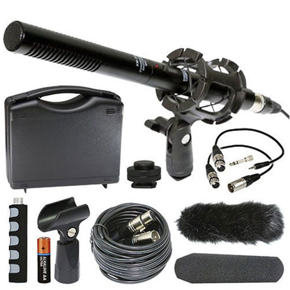 Zoom PodTrak P4 Multitrack Podcast Recorder + Shotgun Microphone Kit + Accessories