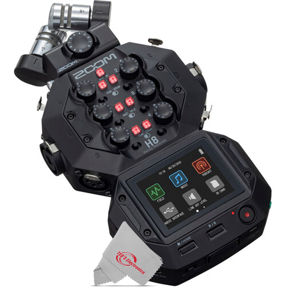 Zoom H8 8-Input / 12-Track Digital Audio Recorder + Behringer XM8500 Microphone Kit