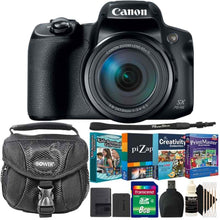 Canon PowerShot SX70 HS Digital Camera + Kids Scrapbooking Collection (Creativity Collection 2, piZap Pro and PrintMaster Platinum v8 Bundle ) + 8GB Memory Card + Reader + Case + 3pc Cleaning Kit