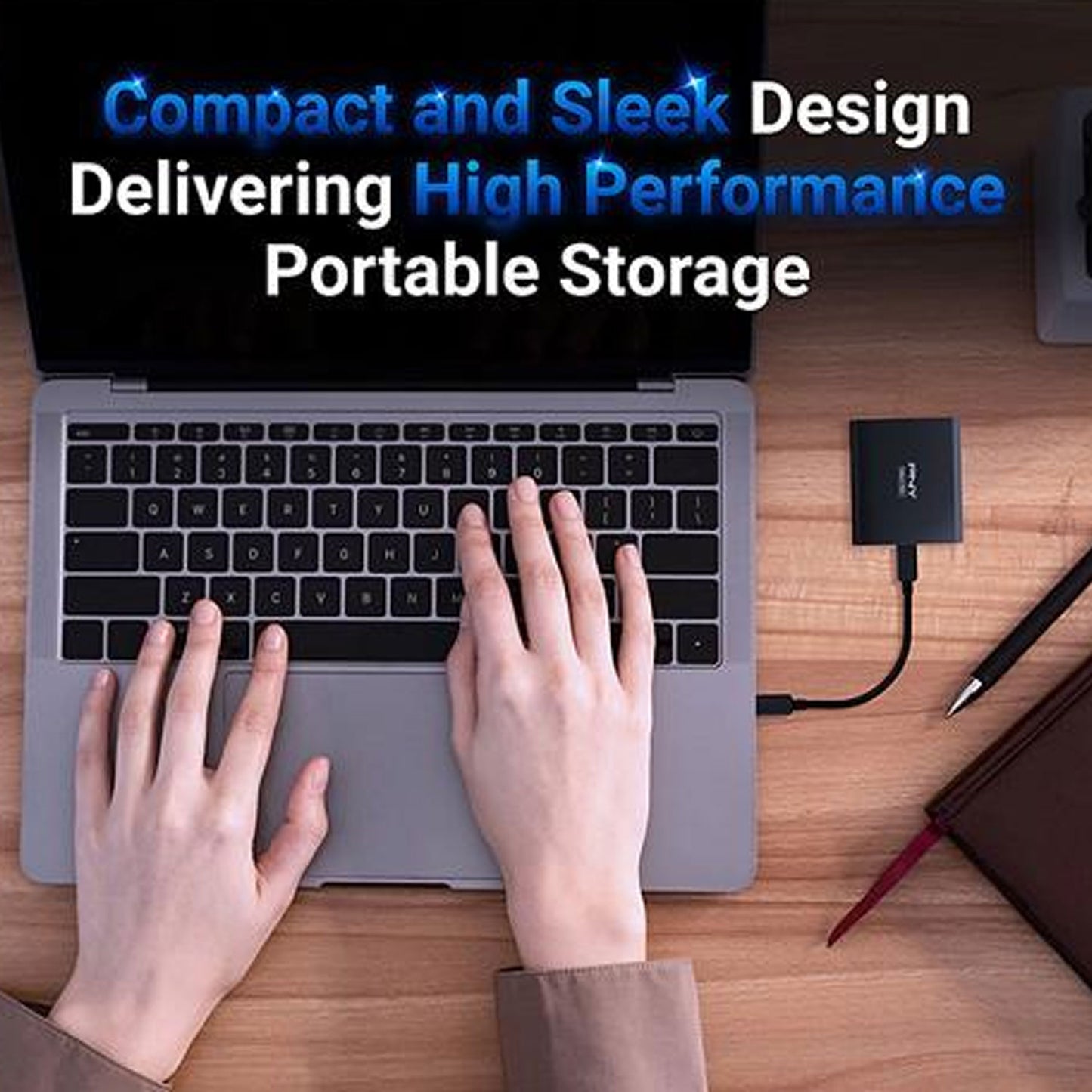 PNY EliteX-Pro 500GB USB 3.2 Gen 2x2 Type-C Portable Solid State Drive (SSD)