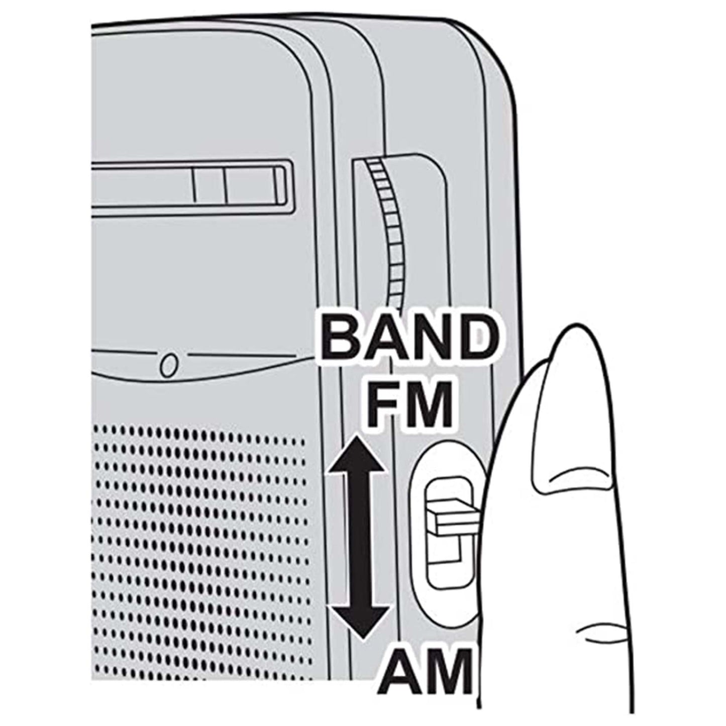 Panasonic RF-P50D Portable FM/AM Radio and Xtreme Power Series 4AA/AAA Battery Charger