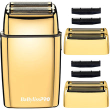 Babyliss Pro Foil FX02 Metal Double Foil Shaver with 2x Replacement Head and Cutter