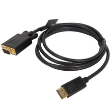StarTech.com DP2VGAMM6B 6 ft. Black DisplayPort (20 pin) Latching to  VGA (15 pin; High Density D-Sub) Black DisplayPort to VGA Adapter Converter Cable - DP to VGA 1920 x 1200 Male to Male