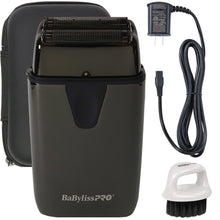 BaByliss Pro UVFOIL UV-Disinfecting Metal Double Foil Shaver #FXLFS2 (Black) with Barbers Basic Bundle