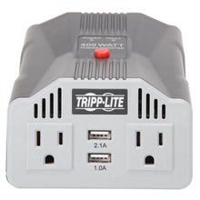 TRIPP LITE PV400USB PowerVerter Ultra-Compact Car Inverter with 2 Outlets and 2 USB Charging Ports