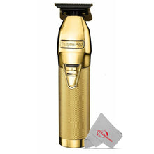 BaByliss Pro GOLDFX Skeleton Exposed T-Blade Outlining Cordless Trimmer FX787G with GoldFX Boost+ Cordless Clipper FX870GBP Bundle