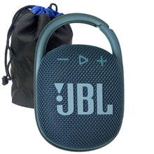 JBL Clip 4 Portable Bluetooth Waterproof Speaker (Blue) with Soft Pouch Bag