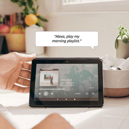 Amazon Fire HD 8 Plus Tablet - 8" WXGA - Quad-core (4 Core) 2 GHz - 3 GB RAM - 32 GB Storage - Black - microSD Supported - 1280 x 800 - 2 Megapixel Front Camera - 12 Hours Maximum Battery Run Tim