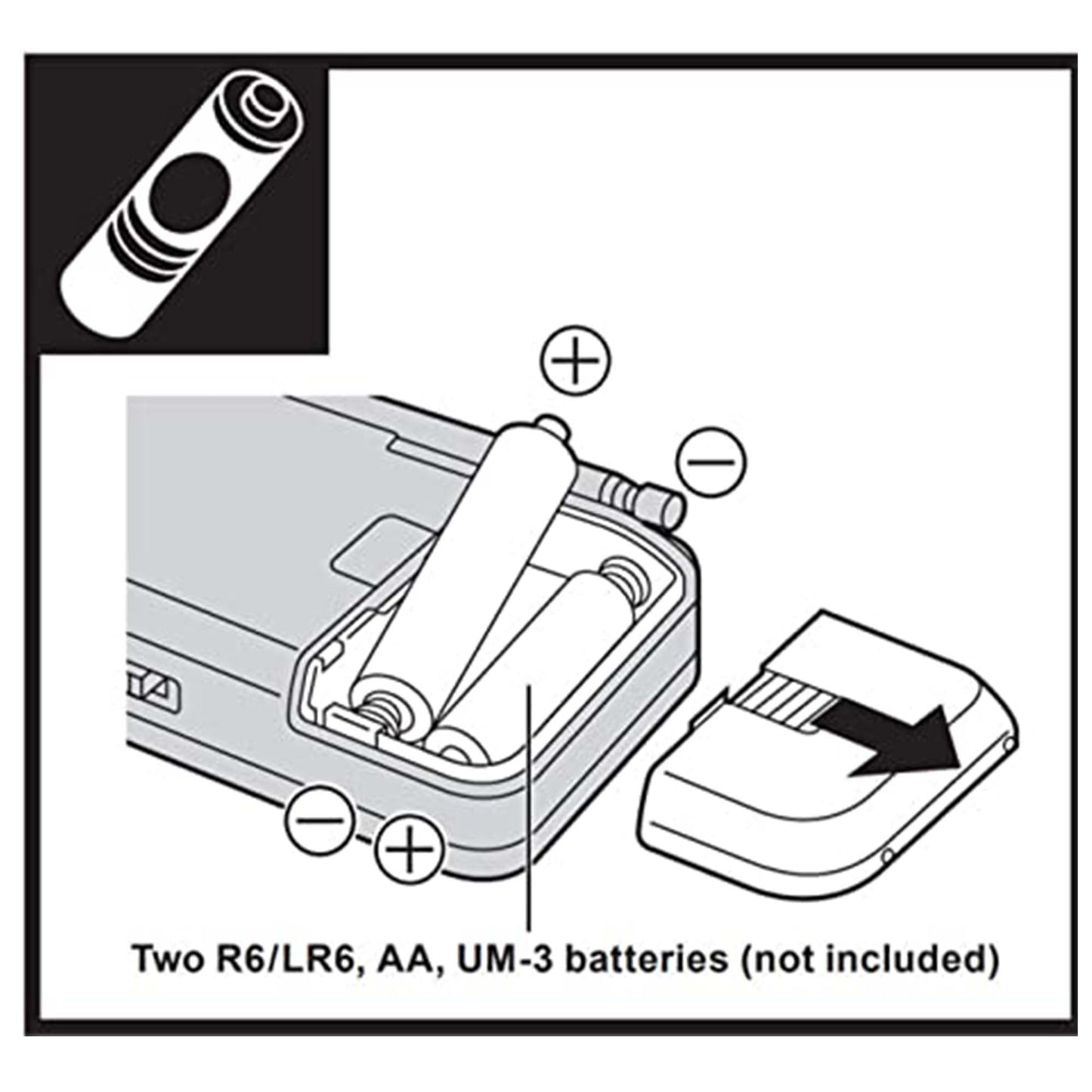Panasonic RF-P50D Portable FM/AM Radio and Xtreme Power Series 4AA/AAA Battery Charger