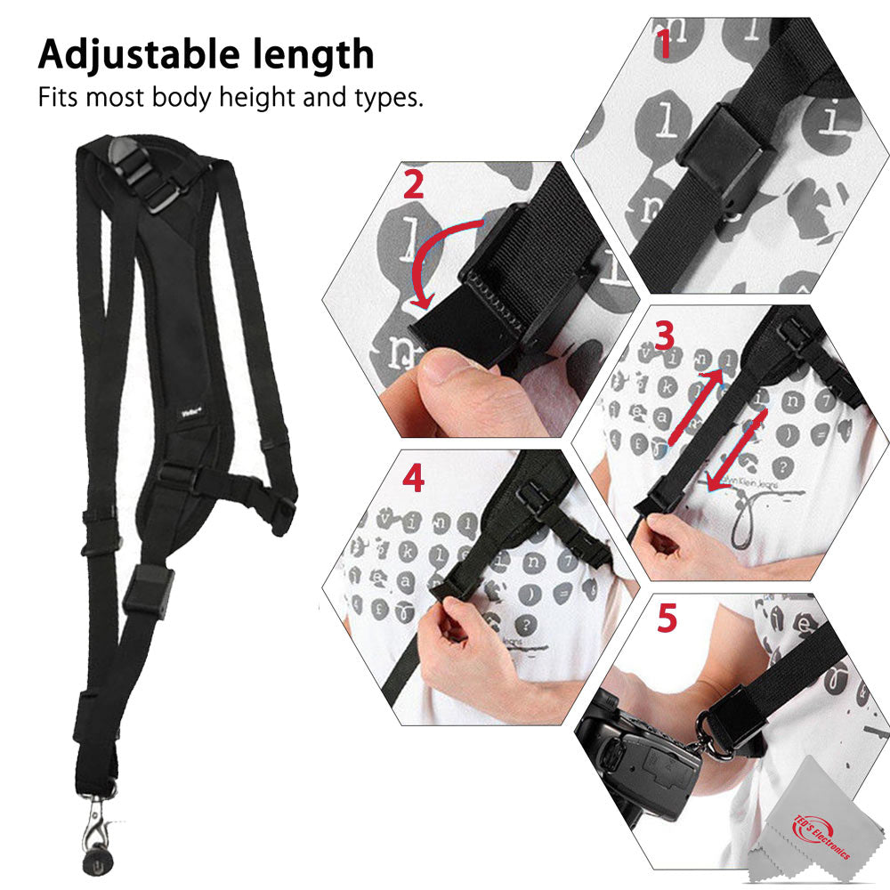 Nikon 10x50 Action Extreme ATB Binoculars with Sling Backpack and SLING1 Padded Neoprene Sling Hands Free Camera Strap with Threaded Fastener 1/4-20" Thread