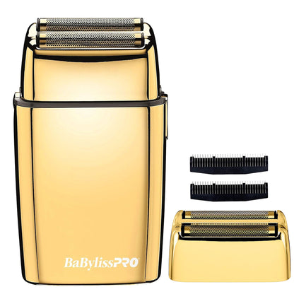Babyliss Pro Foil FX02 Metal Double Foil Shaver with Replacement Head and Cutters