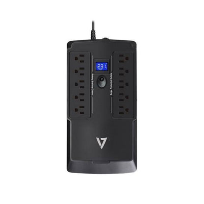 V7 750 VA Desktop UPS LCD 10 Outlets 120V - UPS1DT750-1N
