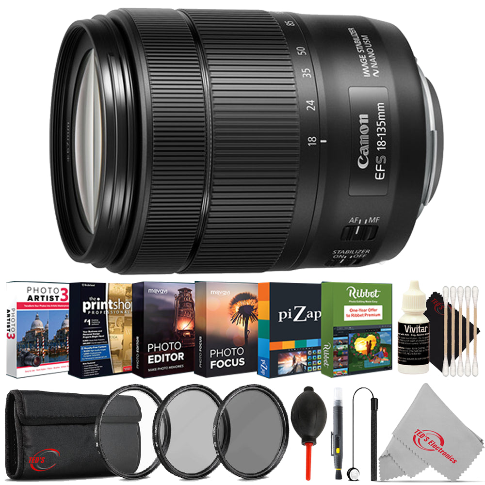 【ttssi】 Canon EF-S 18-135mm IS USM Canon EF-S 18-135mm F 3.5-5.6 Is USM Lens with Free Accessory