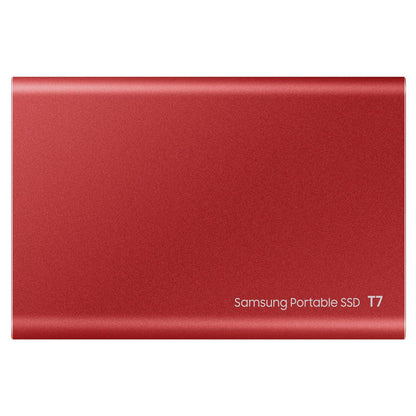 SAMSUNG T7 Portable SSD 2TB - Up to 1050MB/s - USB 3.2 External Solid State Drive, Red (MU-PC2T0R/AM)
