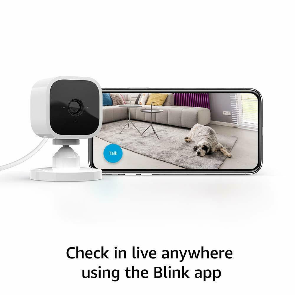 Blink Mini Indoor Plug-in HD Smart Security Camera with Blink Smart Wifi Video Doorbell Wired / Battery Operated, Sync Module 2