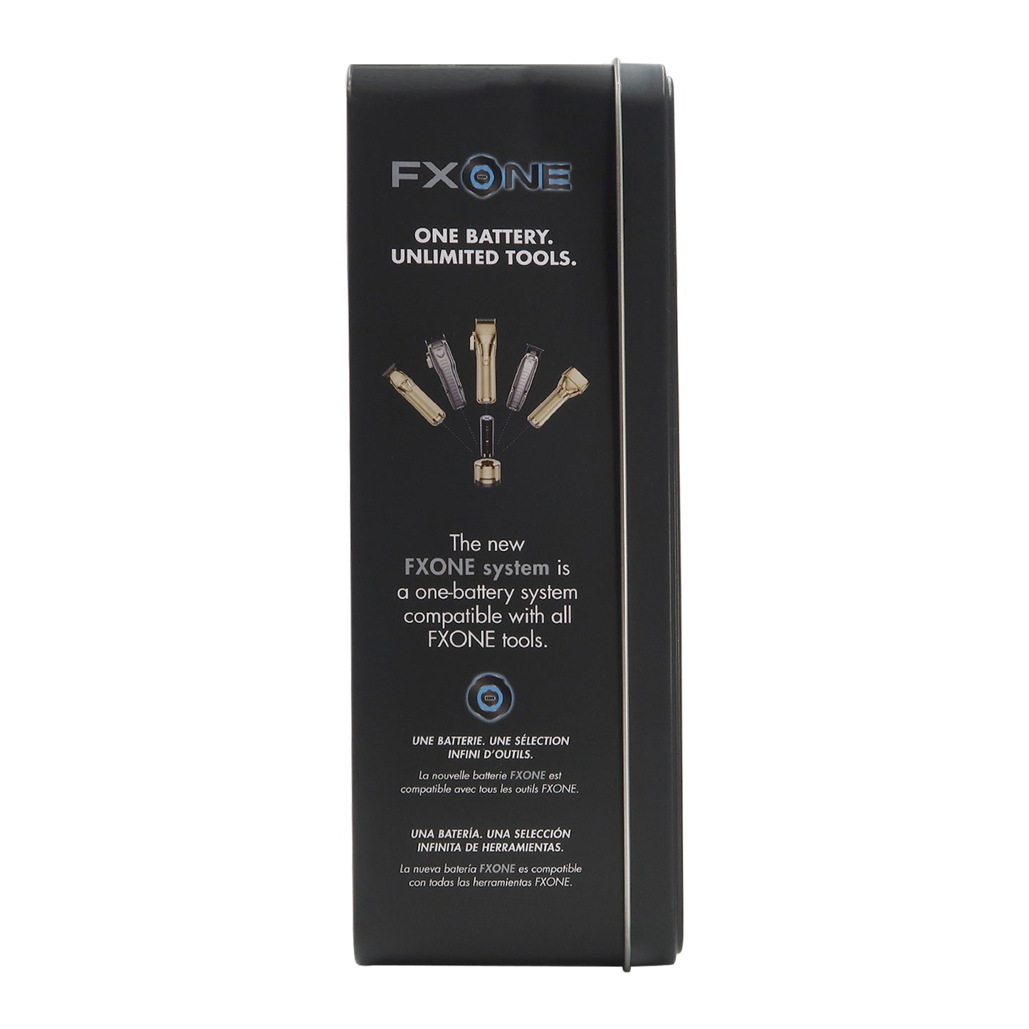 BaByliss Pro FXONE BLUEFX All-Metal Interchangeable-Battery Trimmer FX799BL with BaByliss Pro FOILFX02 Cordless Metal Double Foil Shaver FXFS2B