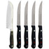 Wusthof Gourmet 4-Piece Steak Knife Set - 1125060403 with Wusthof Classic 7" Hollow Edge Santoku Kitchen Knife