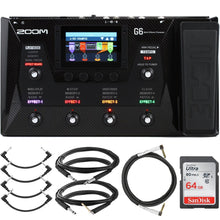 Zoom Multi-Effects Processor Pedal for Guitarists with Pig Hog Instrument Cables