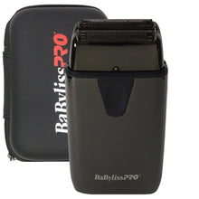 BaByliss Pro UVFOIL UV-Disinfecting Metal Double Foil Shaver #FXLFS2 (Black) with BaByliss Pro Barberology Foil Shaver Storage Case (Black)