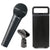 Behringer XM8500 Ultravoice Dynamic Cardioid Vocal Microphone with Boya BY-BA20 Desk Holder Mic Stand Bracket and Pig Hog 8mm XLR Male to Female Cable