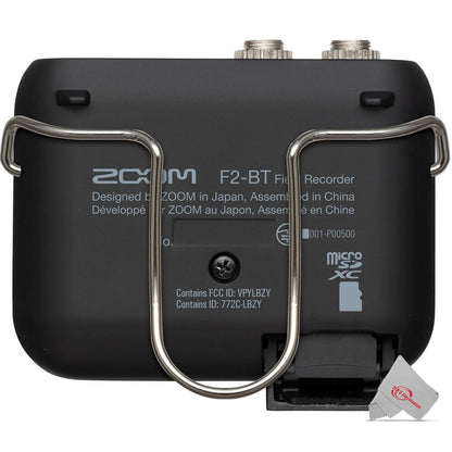 Zoom F2-BT Ultra Compact Bluetooth Enabled Portable Field Recorder with Lavalier Microphone