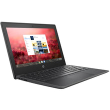 HP 11.6" 32GB Chromebook 11 G8 EE Laptop with XM-USB Studio Recording USB Stereo Microphone with Desktop Stand and Samson SR350 Over-Ear Stereo Headphones (Special Edition Blue) Kit