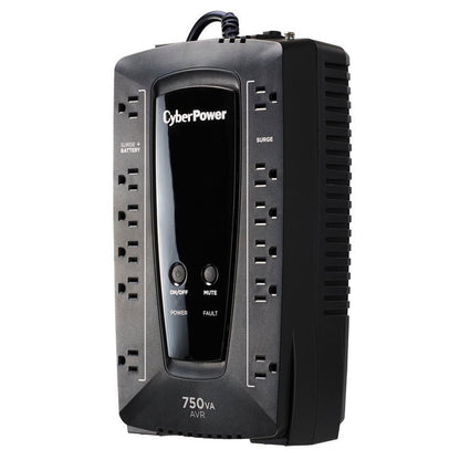 CyberPower AVR Series AVRG750U 750 VA 450 Watts 12 Outlets UPS
