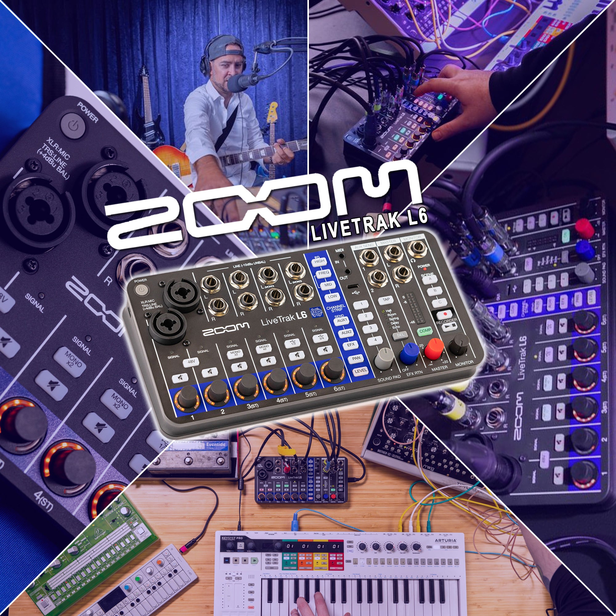 Zoom LiveTrak L6 10-Track Digital Mixer / Recorder – Teds Electronics