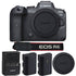 Canon EOS R6 Mirrorless Digital Camera Body with Extra Canon LP-E6NH Lithium - Ion Battery
