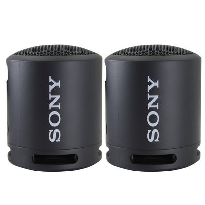 2x Sony SRSXB13/B Extra Bass Portable Waterproof Speaker (Black)