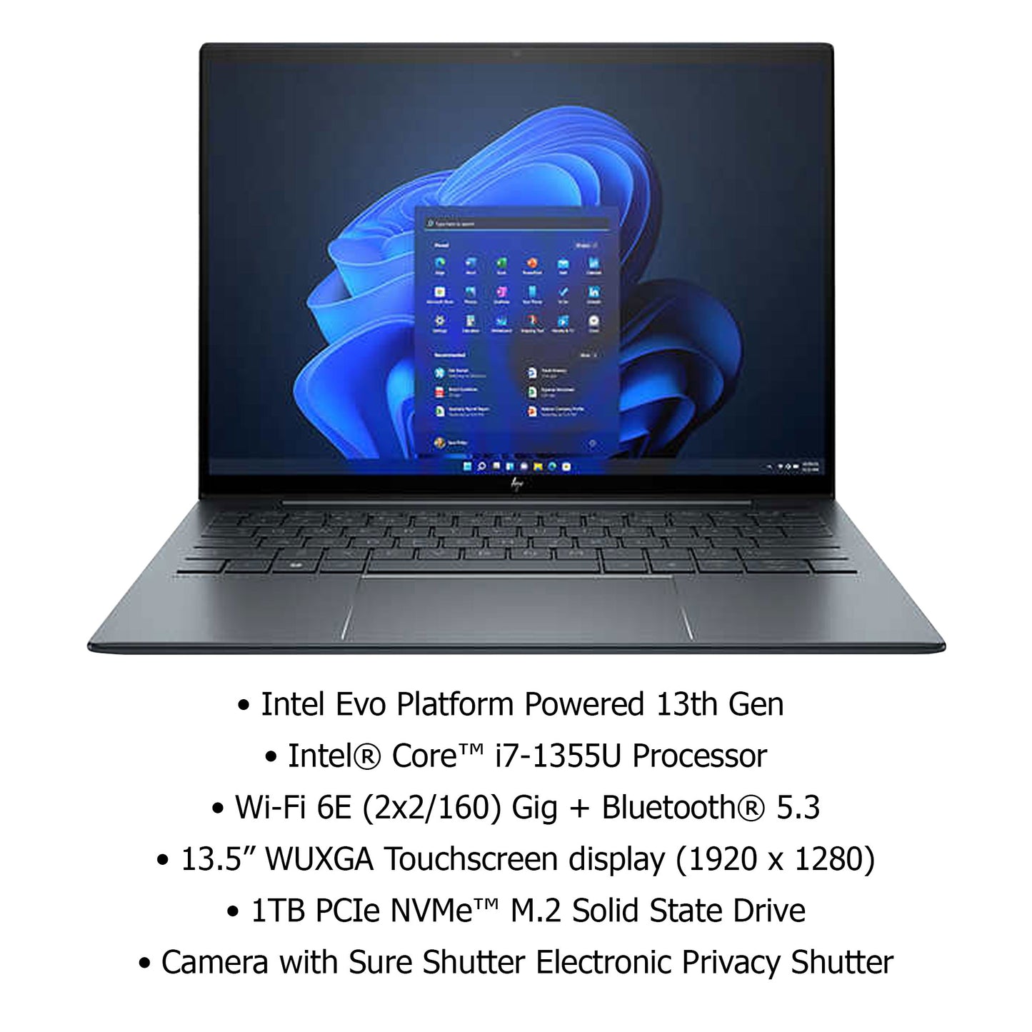 HP Dragonfly G4 13.5" Intel Evo Platform Touchscreen Laptop - 13th Gen Intel Core i7-1355U - Windows 11 Pro with Poly Blackwire 5220 Stereo Wired Headset Bundle