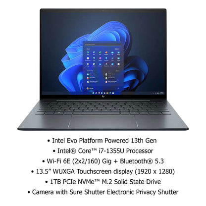 HP Dragonfly G4 13.5" Intel Evo Platform Touchscreen Laptop - 13th Gen Intel Core i7-1355U - Windows 11 Pro with Poly Blackwire 5220 Stereo Wired Headset Bundle