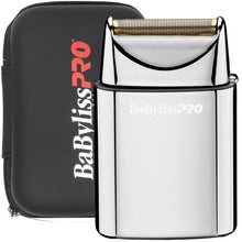 Babyliss Pro FXFS1 Cordless Single Gold Foil Shaver Silver with BaByliss Pro Barberology Foil Shaver Storage Case (Black)