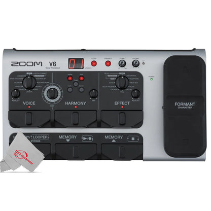Zoom V6-SP Multi-Effects Vocal Processor Pedal with SGV-6 Vocal Microphone Kit