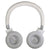 JBL Live 460NC Noise-Canceling Wireless On-Ear Headphones (White) with JBL C50HI In-Ear Headphones White