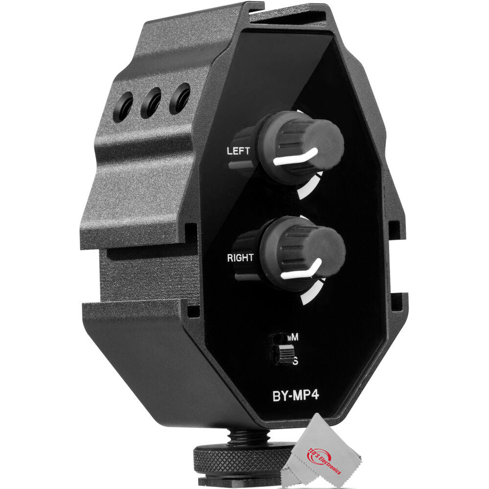 Vidpro XM-AD3 On Camera Dual Channel Audio Adapter for Cameras, Camcor ...