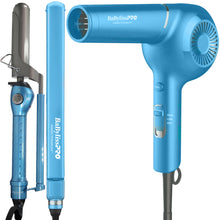 BaByliss Pro Nano Titanium 1" Ultra-Thin Straightener & Professional Pistol-Grip Hair Dryer with Nano Titanium Marcel Curling Iron 1¼" BNT125M