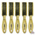 Pack of 5 Babyliss Pro Barberology Fade & Blade Cleaning Brush -Gold