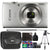 Canon Ixus 185 / Elph 180 20MP Digital Camera 8x Optical Zoom Silver with Complete Accessory Kit