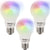 Three Vivitar Smart Multicolored LED Bulbs (1050 Lumens)