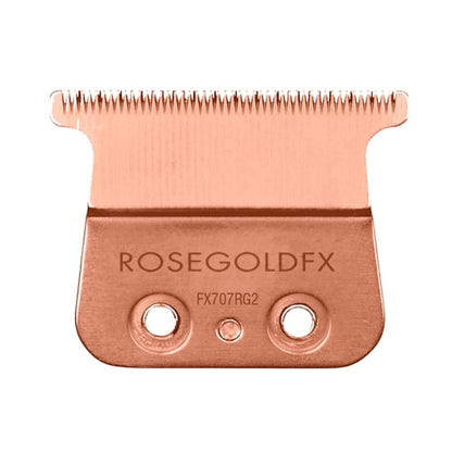 BaByliss PRO FX Skeleton Exposed T-Blade Outlining Cordless Trimmer with Replacement Deep Tooth T-Blade and Wide Tooth Comb Rose Gold