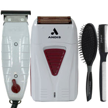 Andis Profoil Professional Titanium Foil Shaver with T-Outliner Beard/Hair Trimmer and Barber Accessories