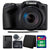 Canon PowerShot SX430 IS 20MP Digital Camera Black w/ 8GB Memory Card and Wallet