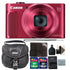 Canon PowerShot SX620 HS 20.2MP Compact Digital Camera Red with Accessory Kit