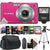 Panasonic Lumix DMC-FS7 Digital Camera Pink with Young Pros Bundle