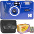Kodak M38 35mm Film Camera (Classic Blue) with GOLD 200 Color Negative Film Best Basic Gift